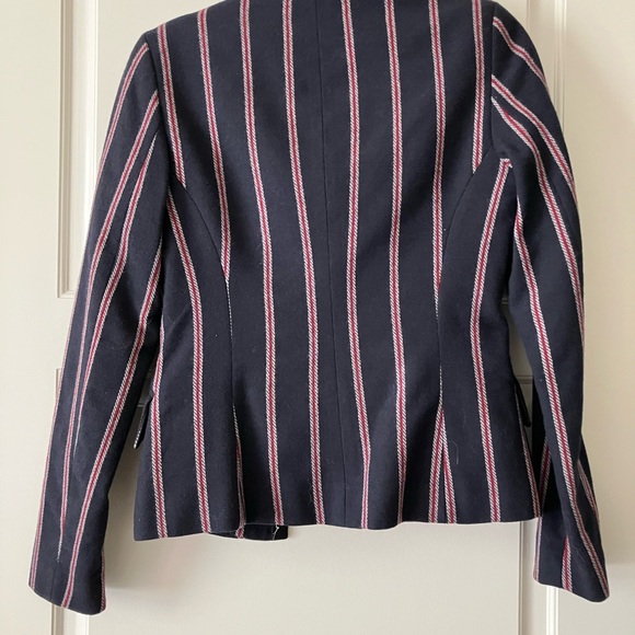 Zara Navy Blazer with Red Stripes - Picture 4 of 4